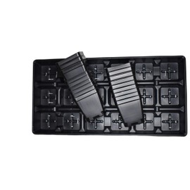 Set of 3 Trays Plus 54 POTS - 3.5" Square pots by Landmark Plastics