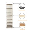 YRCBEHFU 2 Packs Hanging Closet Organizer, 6-Shelf Closet Organizers and
