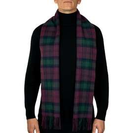 100% Lambswool Tartan Scarf, Lindsay