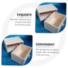 OSALADI 2pcs Wooden Storage Case High Capacity Drawer Organizer for