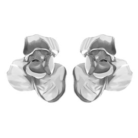 TTPSRY Earrings for Women Golden Flowers Large Exaggerated Irregular Three-Dimensional Statement Flower Earrings Hypoallergenic Fashion Jewellery Boho Earrings, Metallic