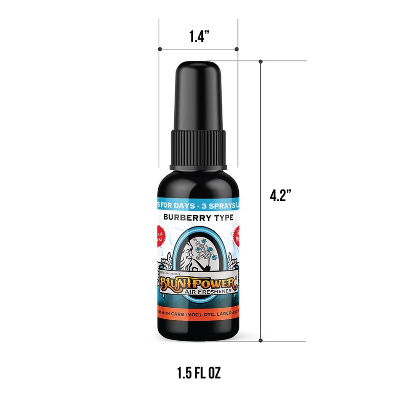 BluntPower (Blueberry, 1 Pack) Concentrated Air Freshener for Room and