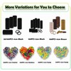 100PCS Hair Ties no Damage - Black Rubber Bands for
