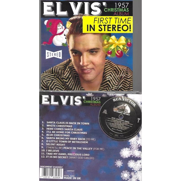 ELVIS' CHRISTMAS ALBUM-FIRST TIME IN STEREO-1957 ORIGINAL-UK IMPORT