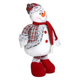 Retractable Standing Snowman Doll Toy Christmas Decoration for Birthday Festival Home