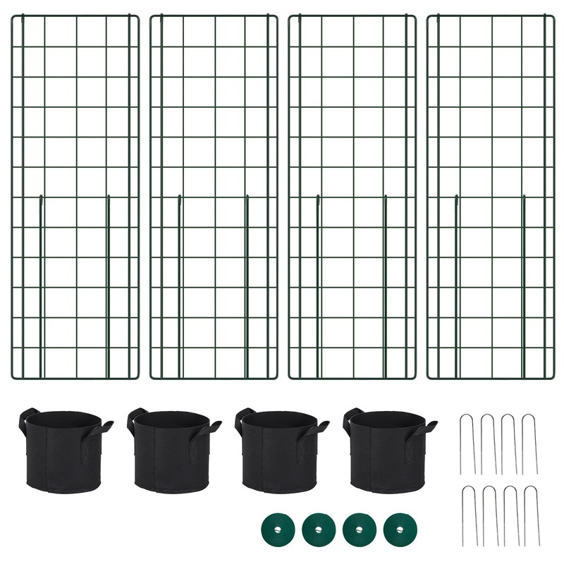 Toriexon Cucumber Trellis for Garden - 4 Pack, 48" L
