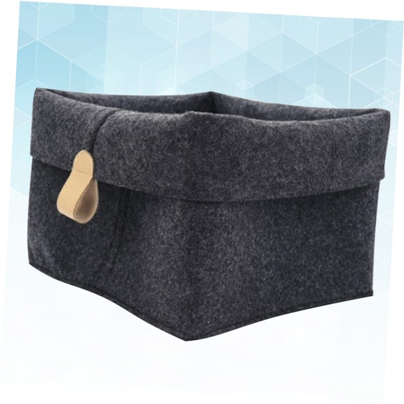 Hohopeti Felt Storage Basket for Organizing Clothes and Sundries Multifunctional