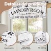 SNOMEL 54 x 18 Inch Laundry Room Curtains for Windows,