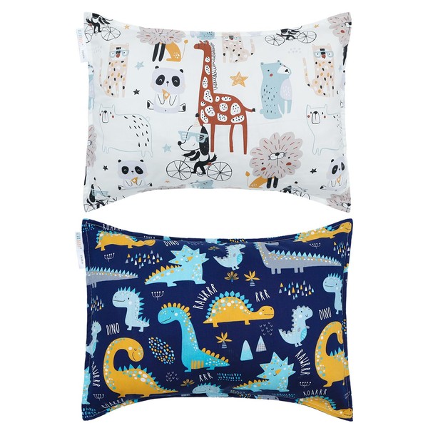 ALVABABY Toddler Pillowcases 2 Pack Organic Cotton Kids Pillow Cover