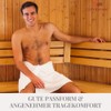 Carenesse Men's Sauna Kilt with Practical Pocket and Zip Fastener