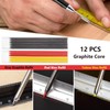 NORTOOOLS 2-Pack Carpenter Pencils with Built-in Sharpener, Heavy Duty Carpenter