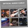 SHOWERORO 1pc Optical Audio Cable Plated Fiber Cord for Tv