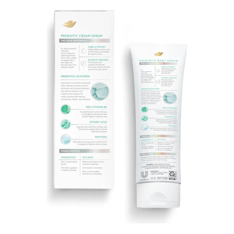 Dove Sérum Corporal Prebiotic Protection Americana 226grs.