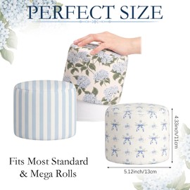 12 Pcs Decorative Toilet Paper Covers, Fit Roll, Cottagecore