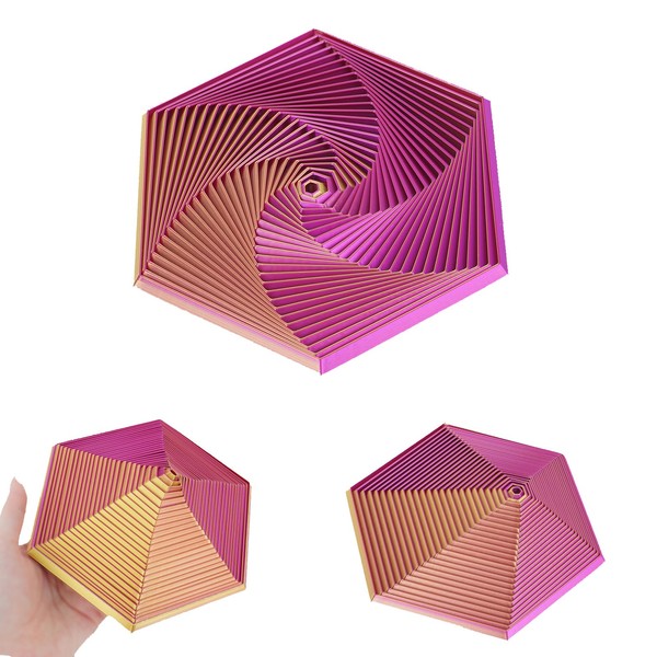 Fractal Fidget Hexagon, 3D Printed Hexagonal Toys,Hexagon Fidget Toy，Infinity Cube