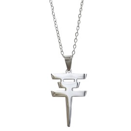 BTREEFLO Tokio Hotel Necklace Silver Tokyo Hotel Merch Stainless Steel