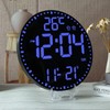 HZDHCLH Digital Wall Clock 12 Inch LED With Remote Control