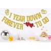 KEWUFD 1 Year Down Forever to Go Banner, Happy 1st
