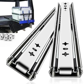 YENUO Heavy Duty Drawer Slides Full Extension 12 14 1618 20 22 24 26 28 30 32 34 36 38 40 Inch Side Mount Ball Bearing Metal Rails Track Guide Glides Runners 250 Lbs 1 Pair (18 Inch, Without Lock)