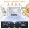 Ice Maker Countertop, Portable Self-Cleaning Ice Machine, 9 Cubes Ready