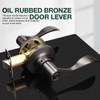 GOBEKOR 6 Pack Privacy Door Handles Interior Oil Rubbed Bronze