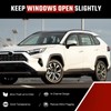 in-Channel Rain Guards Fit for Toyota RAV4 2019-2025 Black Extra