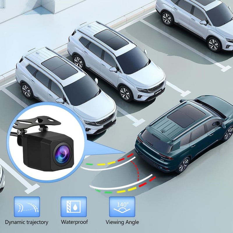 Backup Camera for Car Stereo Radio 720P HD Reverse Camera