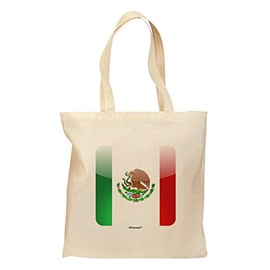 TOOLOUD Mexican Flag App Icon Grocery Tote Bag - Natural