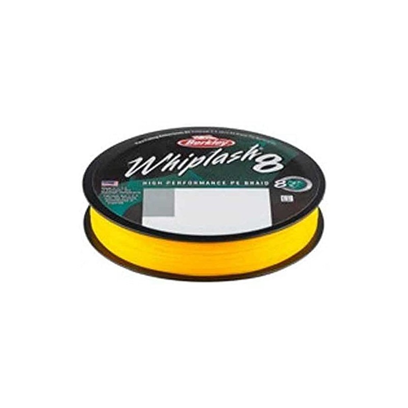 Berkley Whiplash8 Filler Fishing Line (Yellow, 0.20mm-27.7kg-165yr)