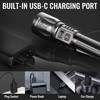 Rechargeable Flashlights 2Pack High Lumens, 5Mode Rechargeable Flashlights with LCD