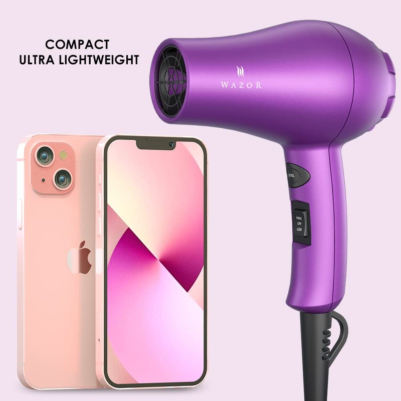 Small Lightweight Hair Dryer for Kids Compact Blow Dryer for