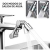 2 Piezas, Aireador Extensor De Grifo Giratorio De 1080 °,