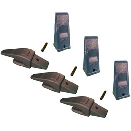 Excavator Bucket Combo, Weld-on Shanks, HD Long Teeth & Pins, 3/4" Lip - 552X156, X156LP (3)