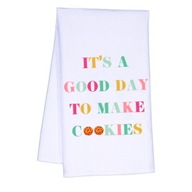 MAKIPTTE It's A Good Day to Make Cookies, Funny Kitchen Towels, Baking Cooking Dish Towels, Hand Towels Decor for Kitchen, Humorous Tea Towel, Cool Kitchen Gifts for Women Cookie Lovers