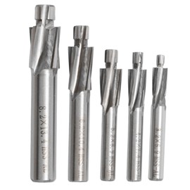 ZDSFSD 5Pcs HSS Counterbore End Mill M3-M8 Pilot Slotting Tool Milling Cutter Countersink End Mills
