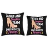 Dinosaur Chicken Nugget Plush Dino Chicken Nugget Lover Throw Pillow