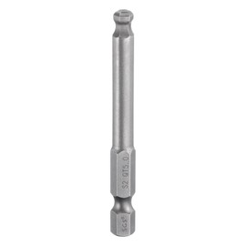 sourcing map Ball End Hex Screwdriver Bit 5mm (H5.0) Tip 1/4" Hex Shank 65mm (2.56") Long Magnetic Ball Head Bits Industrial Grade S2 Steel Metric Screw Driver Bit