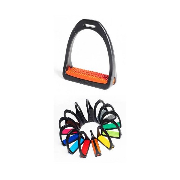 Shires Compositi Premium Profile Stirrups Adults Red