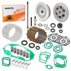 Banshee 350 Clutch Kit & Center Inner Hub & Outer Pressure Plate For Yamaha YFZ350 1987-2006 Heavy Duty Springs Kit & Complete Gasket Seal Clutch Push Rod