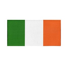 Large Ireland Flag Embroidered Patch Irish Iron-On Eire Tri-Color Country Emblem