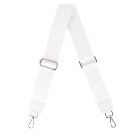 MIRROSI® Women's Bum Bag, Genuine Leather, Made in Italy, Shoulder Bag, Chest Bag, Crossbody Bag (1 Bag & 2 Straps), White (fish tackle)