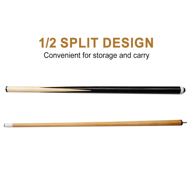Billiards Cue Children's/Adult's Pool Stick Whitewood Rear Fork Design 1/2