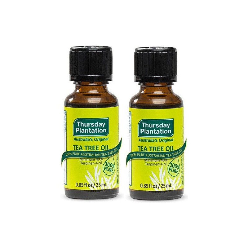 Thursday Plantation 100% Pure Tea Tree Oil 2 x 25mL