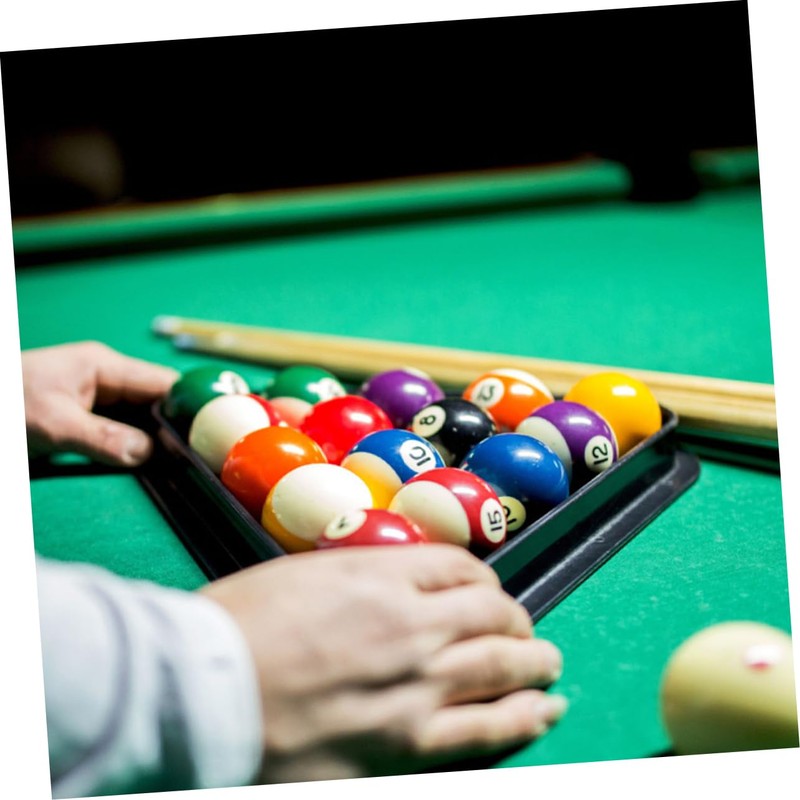 Abaodam Mini Billiard Balls Triangle Rack Durable Pool Table Accessory