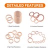 LordHardware 300PCS Copper Crush Sealing Washers Assortment Kit M5 M6