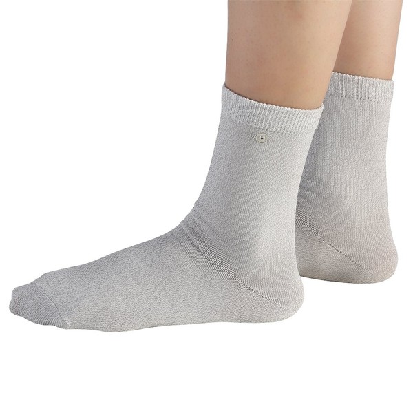 Boquite Conductive Sock, Electrode Massage Physiotherapy Health Care Sock for Pain Relief(Long Type)