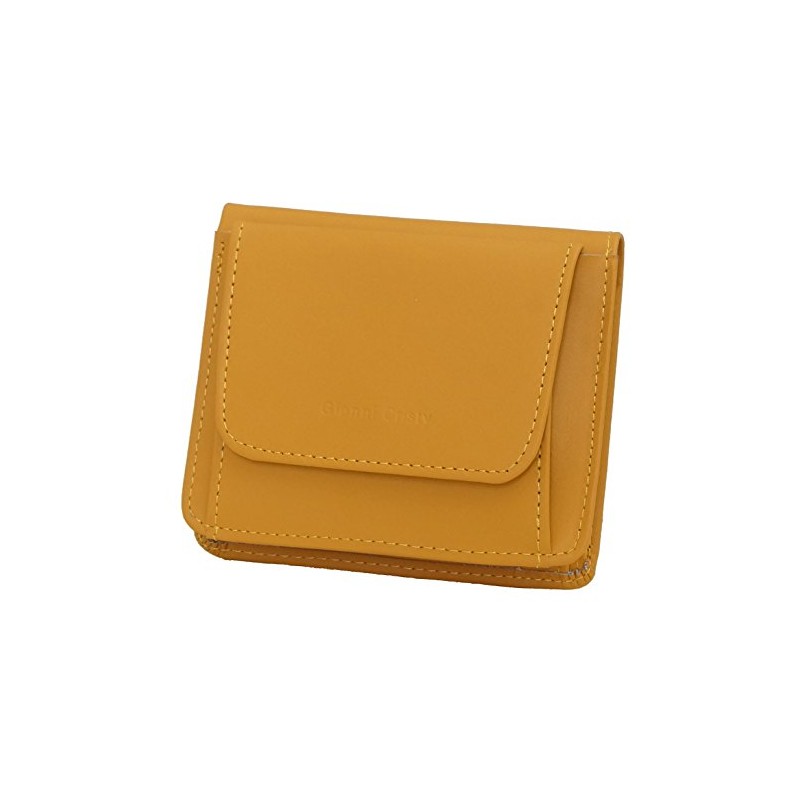 compact wallet yellow