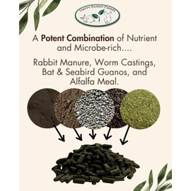 Soil Revival Bloom Booster and Soil Conditioner Pellets. Bat and Seabird Guanos with Rabbit Manure, Worm Castings, and Alfalfa Meal. 3.5lb Bag