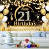 Happy 21st Birthday Party Banners,Birthday Party Decoration Extra Large Fabric