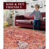 chakme Tiger Red Washable Area Rugs 6’x9’, Soft Bedroom Rug
